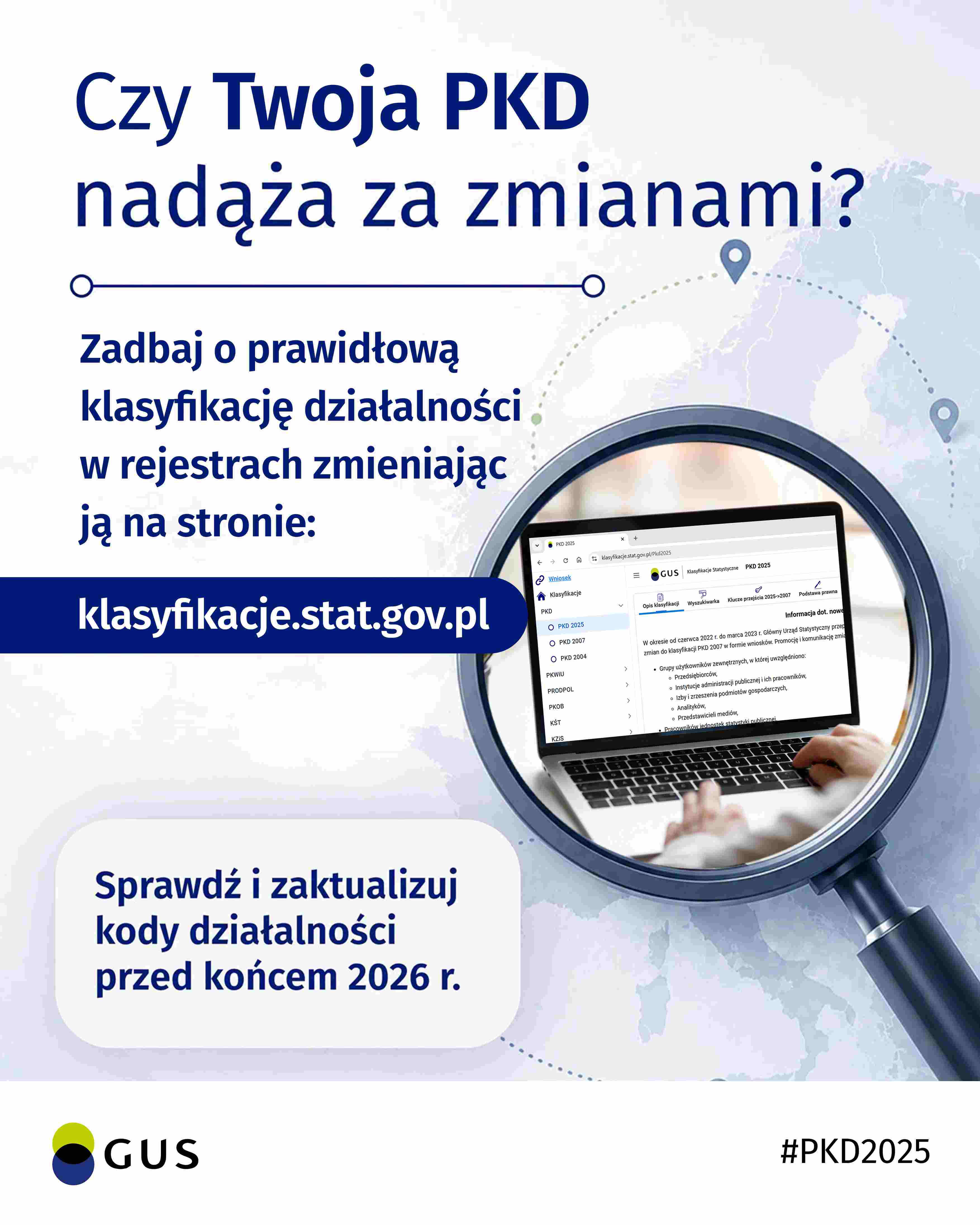Przedsiębiorco - sprawdź i zaktualizuj kod działalności do 31 grudnia br.